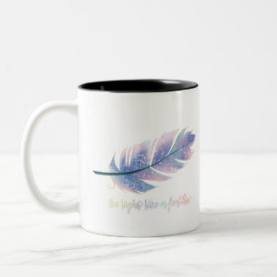 Sei leicht wie eine Feder Diamond Coffee Tasse