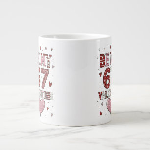 Sei mein 67. Valentinstag - Liebesfeier-Design Jumbo-Tasse