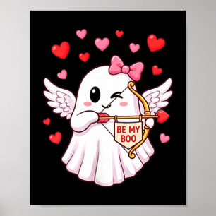 Sei mein Boo Cupid Geist Valentins Engel Flügel Li Poster