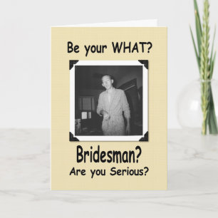 Sei mein Bridesman? Karte