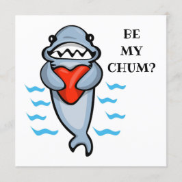 Sei mein Chum Valentine Shark Einladung