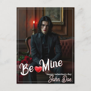 Sei Mein – Dunkle Romantische Valentinsportrait-Ku Postkarte