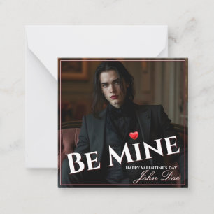 Sei mein – Ein stilles Valentinsversprechen Mitteilungskarte