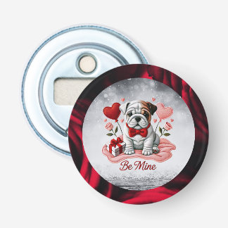 Sei mein englischer Bulldog Valentine Button Flasc Flaschenöffner