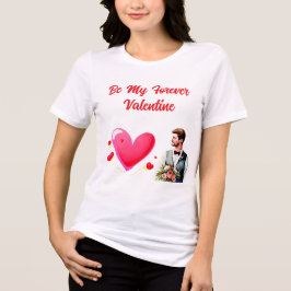 Sei mein ewig Valentinstag Design Tri-Blend Shirt
