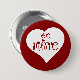Sei Mein Liebesherzen Valentinstag Knopf Button