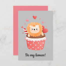 Sei mein Löwenvalentin Einladung