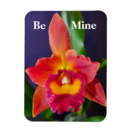 Sei mein Orange Orchid Flexible Magnet