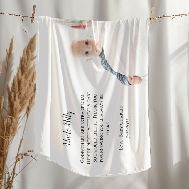 Sei mein Pate Danke, Foto Fleecedecke (Von Creator hochgeladen)