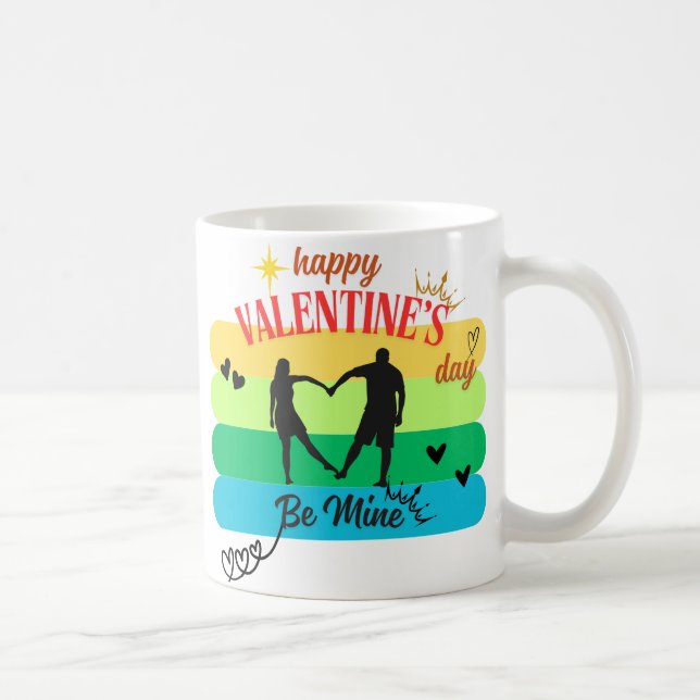 Sei mein - Romantischer Valentinstag Kaffeetasse (Rechts)