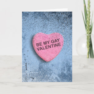 Sei mein Schwulenvalentin Feiertagskarte