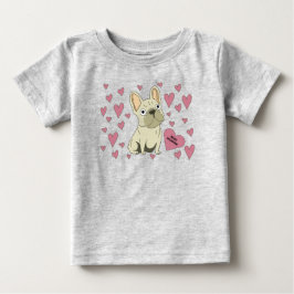 Sei mein Valentin, Französische Bulldogge Baby T-shirt