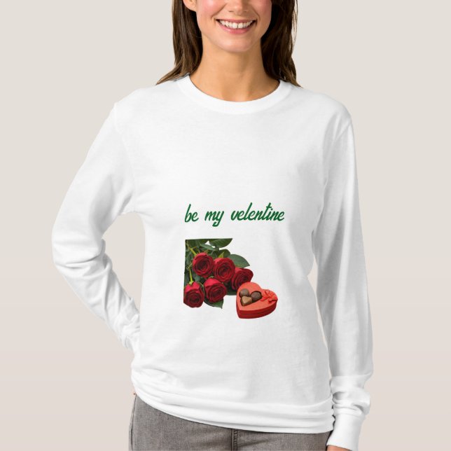 "Sei mein Valentin: Liebe in der Luft" T-Shirt (Vorderseite)