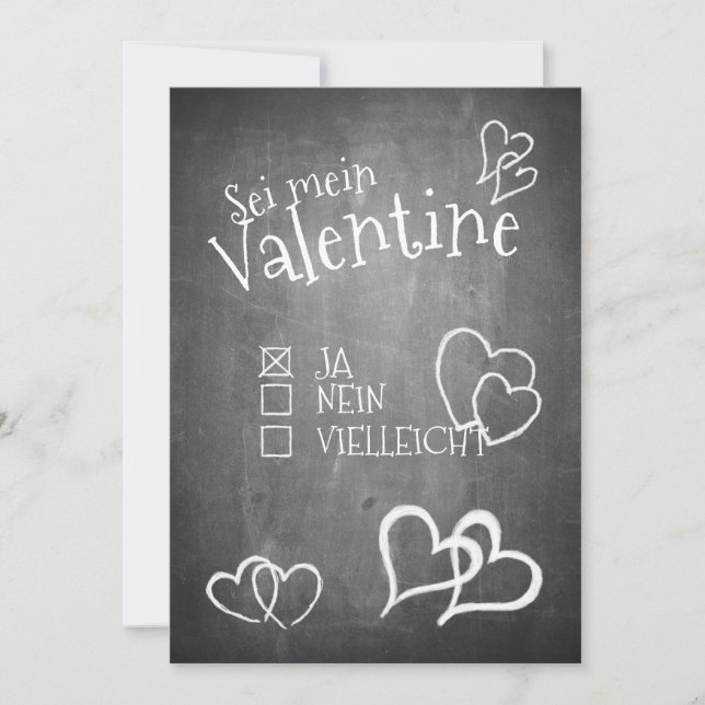Sei mein Valentine (Vorderseite)