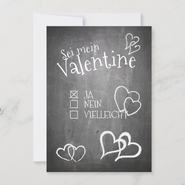 Sei mein Valentine (Vorderseite)