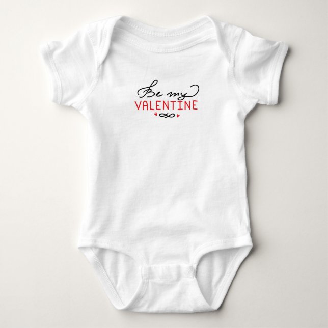 Sei mein Valentine Baby Strampler (Vorderseite)