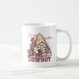 Sei mein Valentine Cowboy Kaffeetasse