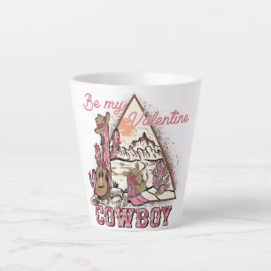 Sei mein Valentine Cowboy Milchtasse
