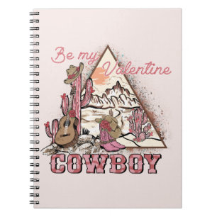 Sei mein Valentine Cowboy Notizblock
