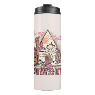 Sei mein Valentine Cowboy   Romantische Western-Wü Thermosbecher