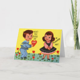 Sei mein Valentine Feiertagskarte