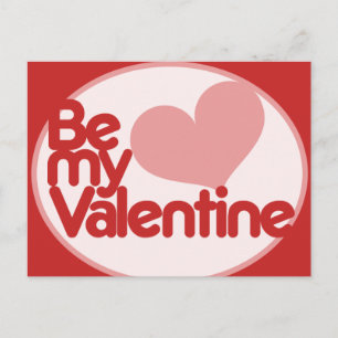 Sei mein Valentine Feiertagspostkarte