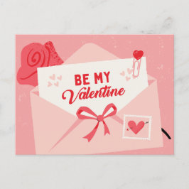 Sei mein Valentine Feiertagspostkarte