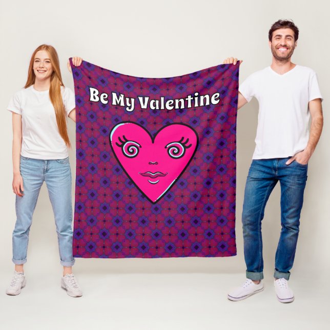Sei mein Valentine Fleece Blanket (Beispiel)