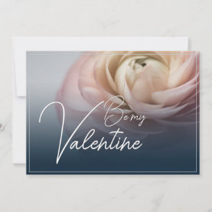 Sei mein Valentine - mit großer rosa Rose