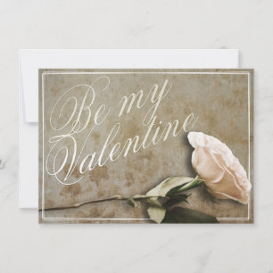 Sei mein Valentine mit Rose