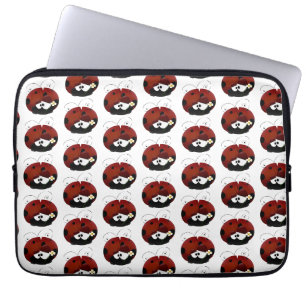 Sei mein Valentine Niedlich Red Ladybug Cartoon Laptopschutzhülle
