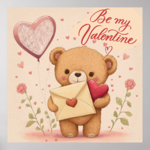 Sei mein Valentine Poster