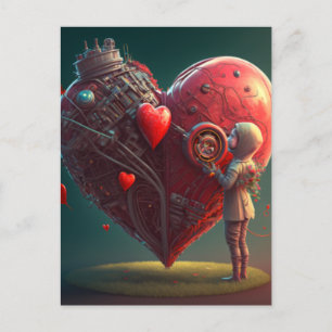 Sei mein Valentine Postkarte