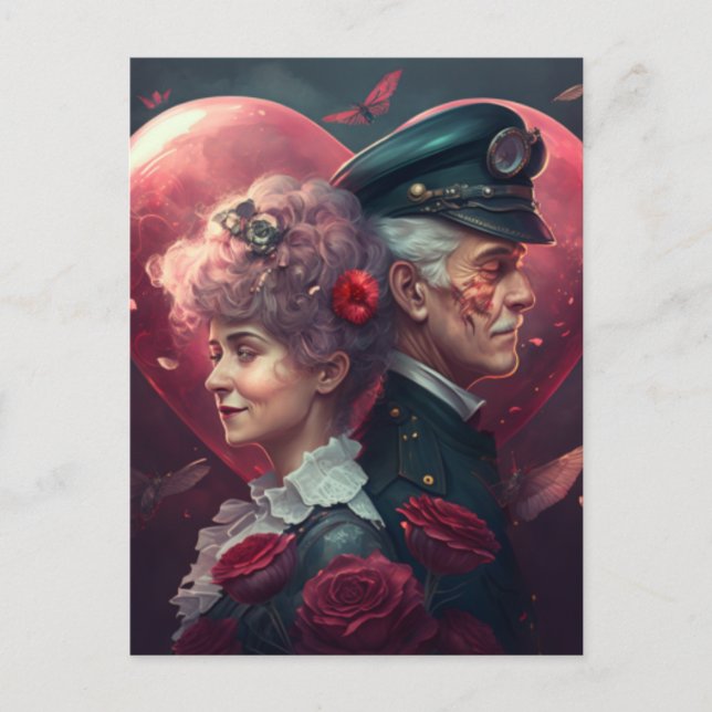 Sei mein Valentine Postkarte (Vorderseite)