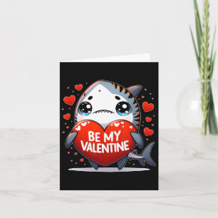 Sei mein Valentine Tiger Shark Herz Karte
