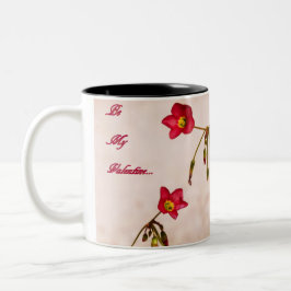 Sei mein Valentine Zweifarbige Tasse