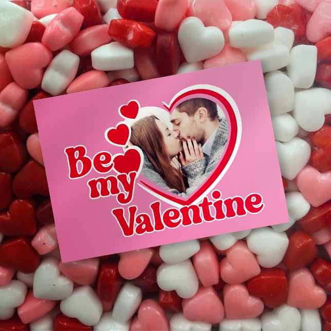 Sei mein Valentiner Herzchen Foto Valentinstag Karte (Von Creator hochgeladen)
