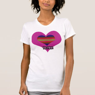 Sei mein Valentiner Regenbogenherz T-Shirt