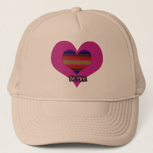 Sei mein Valentiner Regenbogenherz Truckerkappe