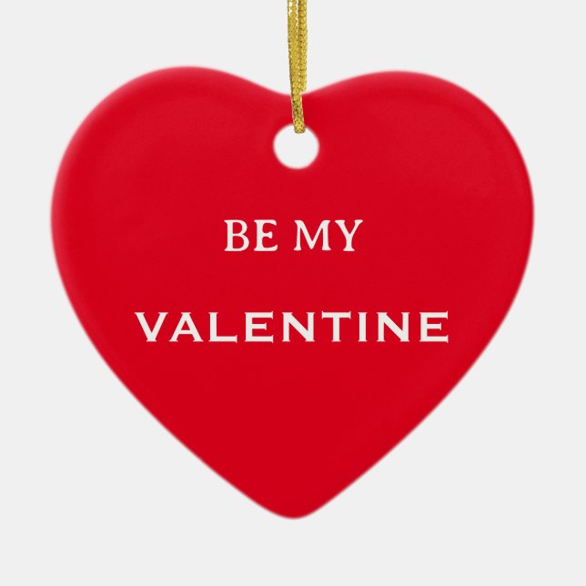 Sei mein Valentiner Roter Ornament (Vorne)