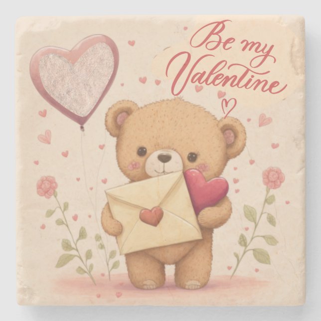 Sei mein Valentiner Untersetzer (Vorderseite)