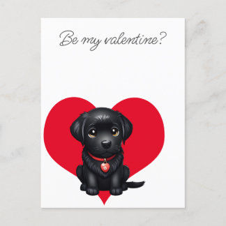 Sei mein Valentinerkraut, mein Welpenherz Ankündigungspostkarte