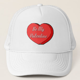 Sei mein Valentines Candy Heart Zeichnend Truckerkappe