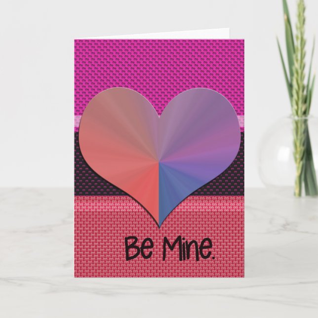 Sei mein Valentinherz Feiertagskarte (Vorderseite)