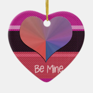 Sei mein Valentinherz Keramik Ornament