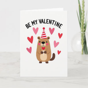 Sei-mein-Valentins-Biber-Karte Karte