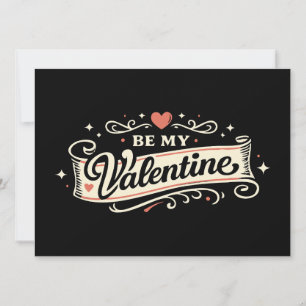 Sei mein Valentins Retro-Liebe Karte
