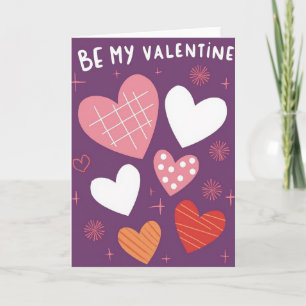 Sei mein Valentinsgruß-Kartenherz Karte