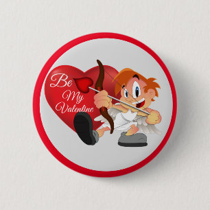 Sei mein Valentinstag Button