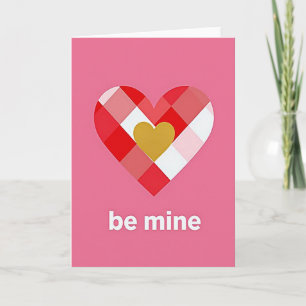 Sei mein Valentinstag-Herzkarten Karte